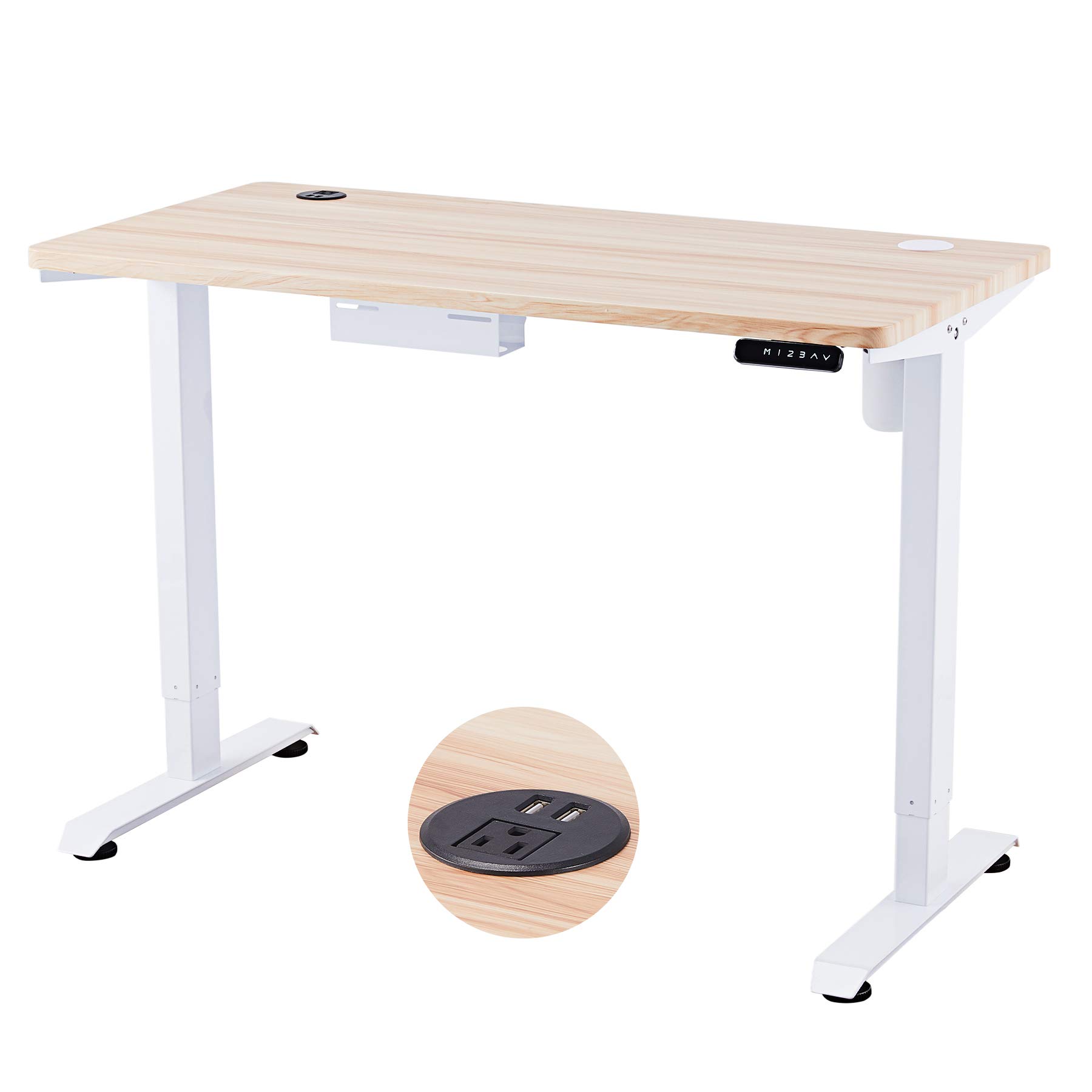 Buy COZ Height Adjustable Computer Desk with USB Charging Station