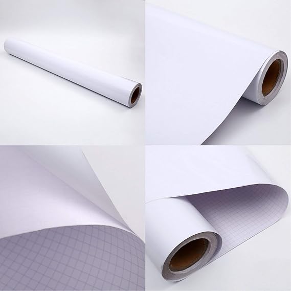 credsy SelfAdhesive Durable PVC Vinyl White Board Wall Sticker