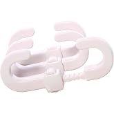 Dreambaby Secure -A-Lock - Child Proof Sliding Safety Locks - Suitable for Mushroom Knobs &amp; D-Shaped Cabinet Door Handles - White - Model &lrm;L712