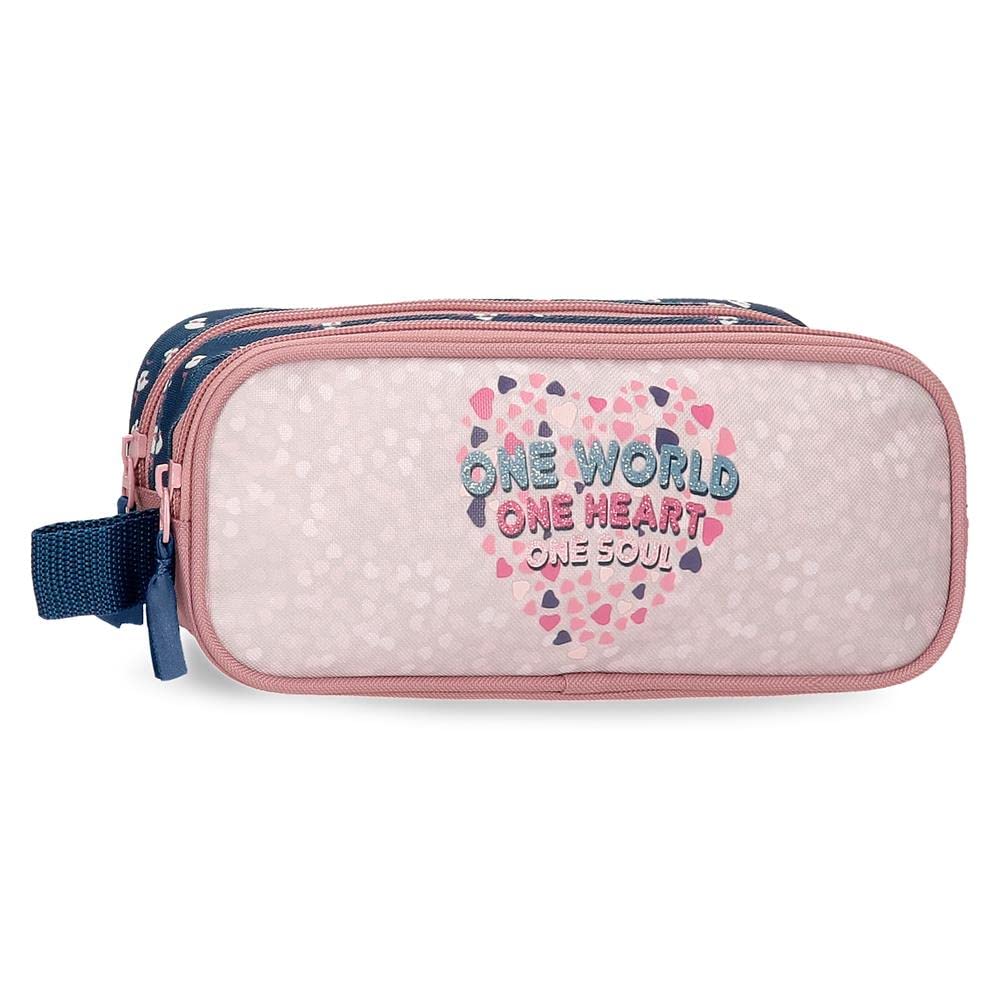 ROLL ROAD One World Double Case Pink 23x9x7cm Polyester, Pink, Double Case
