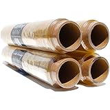 ChicWrap Professional Plastic Wrap 4 Pack Refill Rolls - 4 Count 12" x 250' Plastic Wrap Refill Rolls - Creates Air-Tight Sea