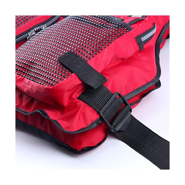 Amairne-made-Boat-Buoyancy-Aid-Sailing-Kayak-Fishing-Life-Jacket-Vest-D11-Red