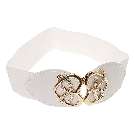 White elasticated belt Clearance