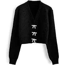 トップス andmary lacey ribbon cardigan black ANDMARY】Lacey