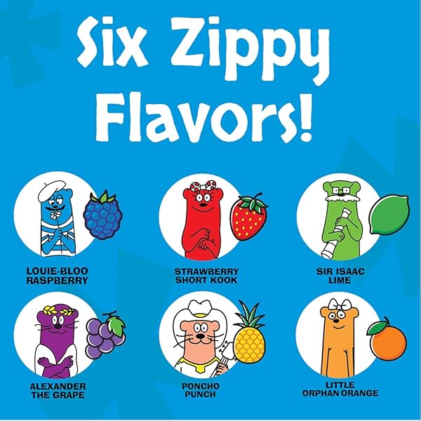 OTTER POPS, GIANT ORIGINAL 5.5OZ, 27 ICE POPS, SIX ZIPPY FLAVORS