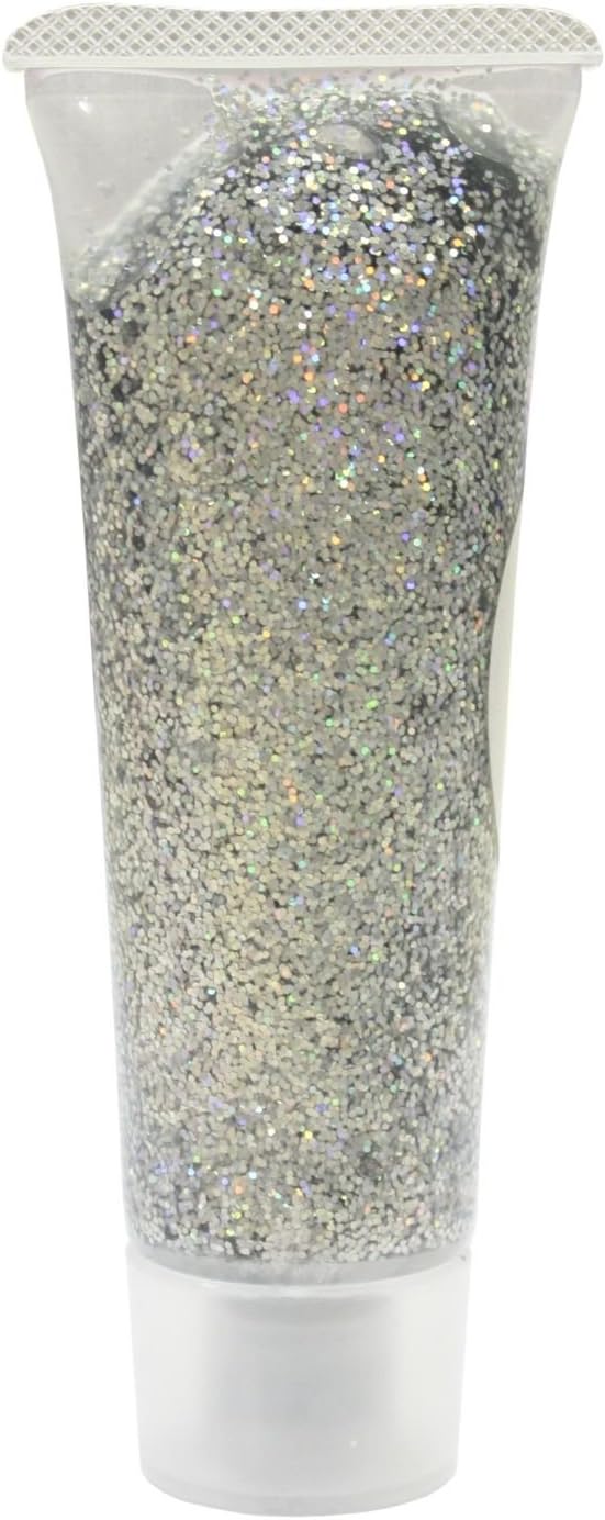 Creative Holographic Face Glitter Gel - Silver, Silver Jewel, 18 ml (1er Pack)