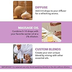 Majestic Pure Lavender Essential Oil with Glass