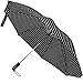 Compact Reverse Folding Umbrella, Reverse Umbrella for Travel, Inverted Umbrella by StreeboWorks - Reversible, Inside Out, Auto Open Close Umbrella (Charcoal Gray/White Polka Dot)