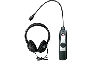 Vanlison Ultrasonic Leak Detector for HVAC/Automotive/Industrial Use | 38-42kHz Frequency Range Detection with Sound & Light Alerts Portable Gas/Air/Water Leakage Finder Kit Adjustable Sensitivity