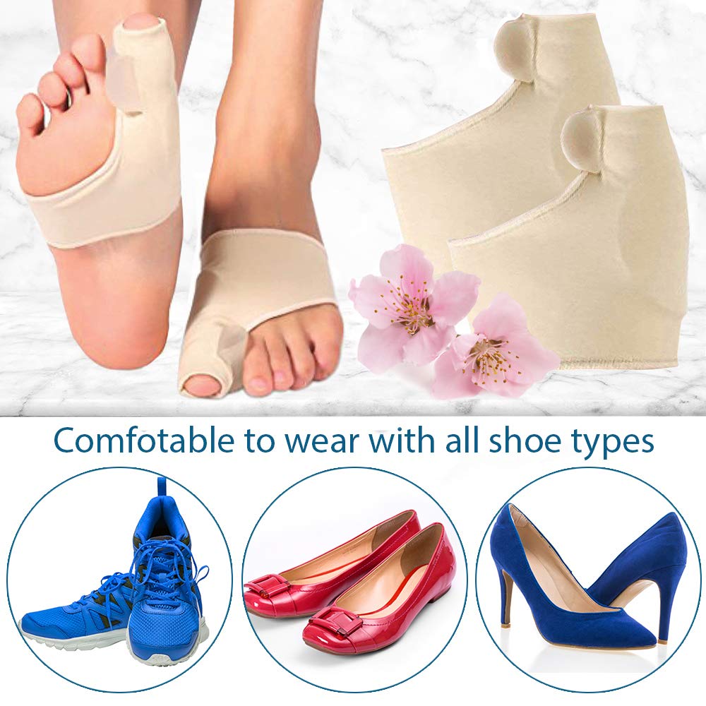 Bunion Corrector and Orthopedic Hallux Valgus Relief Splint Gel Bunion Pads Sleeves Brace – Toe Stretcher Bunion Guard for Men and Women Gel Toe Spacer, Toe Separator, Toe Spreader – Bunion Protector : Beauty
