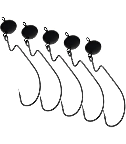 Lot De 12 Bas De Ligne Jika/Tokyo Rig – Hameçons EWG Anti-herbe, Poids Interchangeables 1,8 à 3,4 G – Pour Bar, Stripers, Poisson-Chat