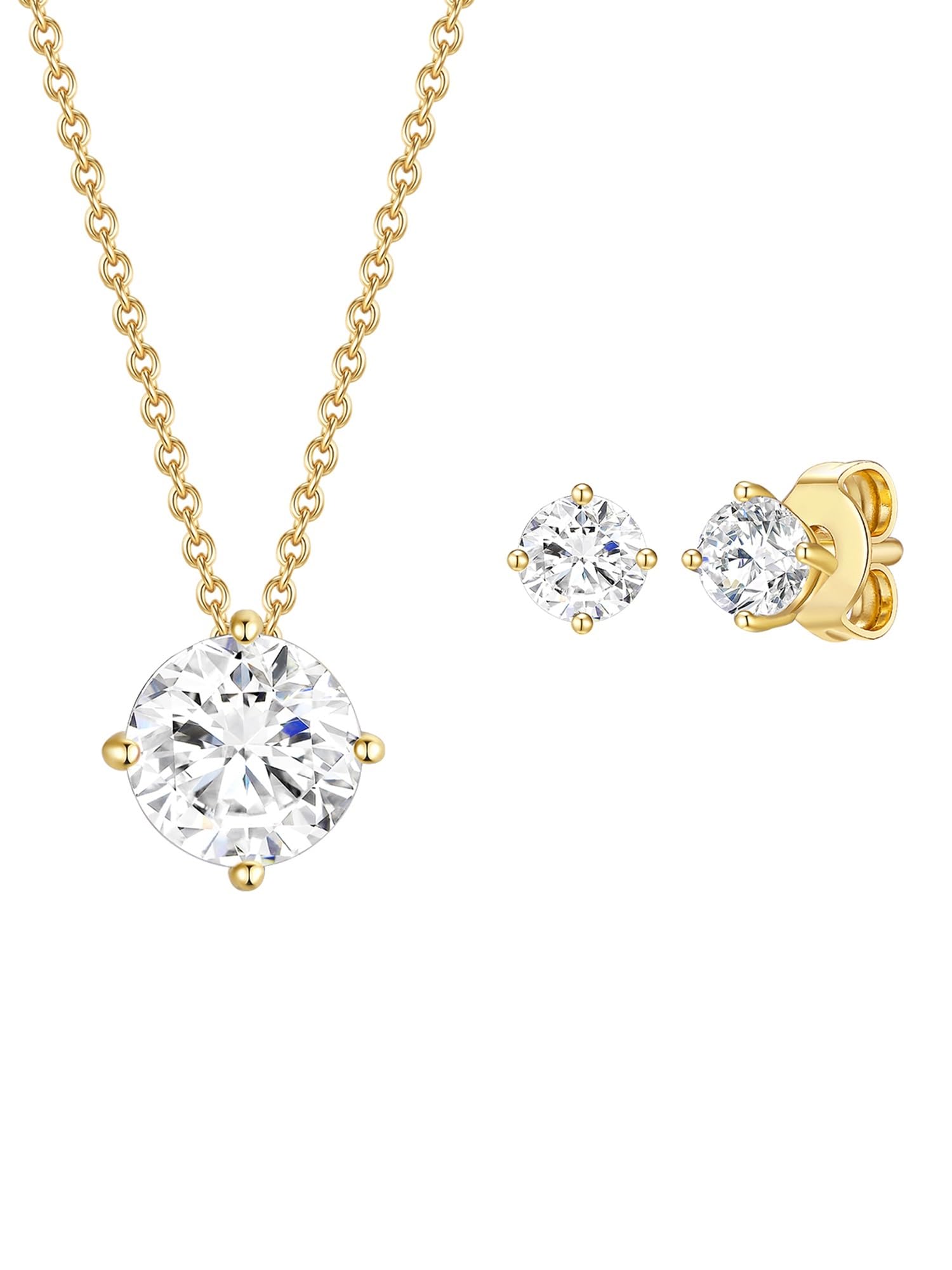 Rafaela Donata Female 925/- Sterling Silver Embellished with crystals Jewellery set Necklace + earrings