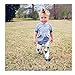 Mellons Baby Boys MAMA'S BOY Sleeve Short T-shirts Tops + Geometric Splicing Pants Outfits Set
