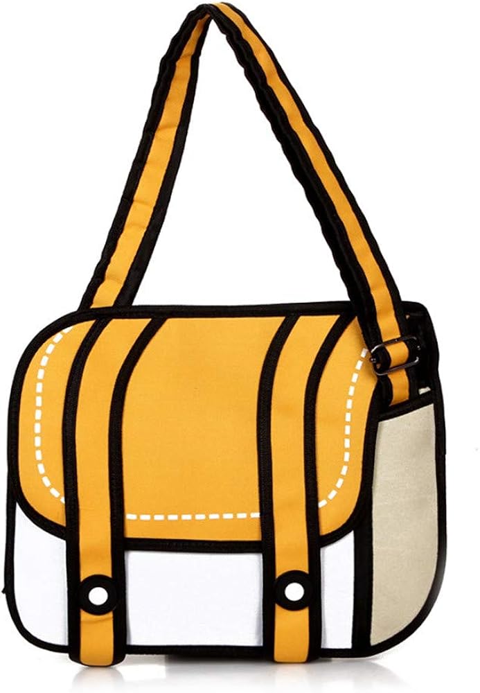 Buy Genius_Baby 3D Style 2D Drawing Cartoon Bag Comic 3D Messenger Bag