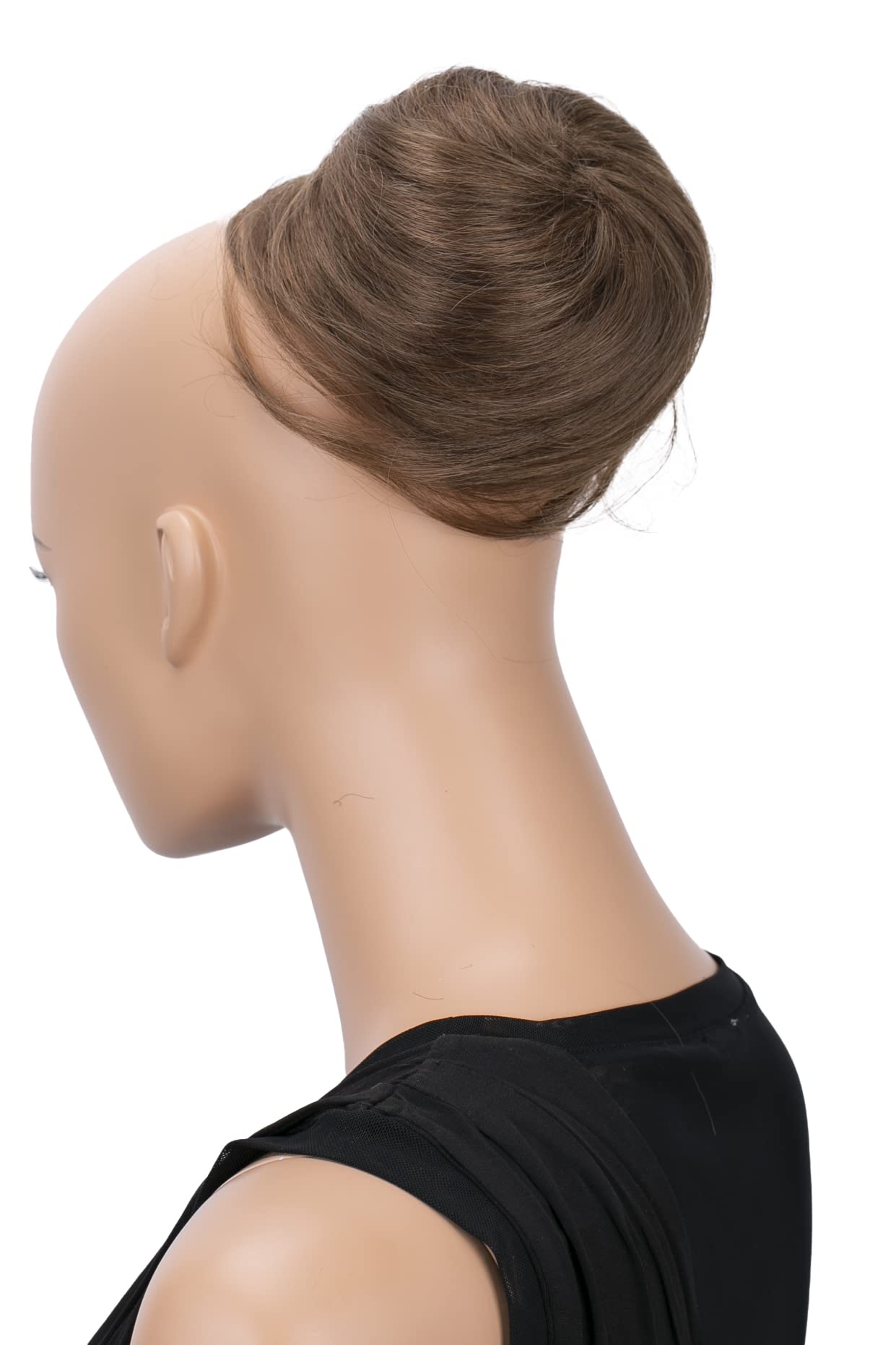CAISHA Bun Hairpiece Ponytail Hepburn-Bun Scrunchie Updo Light Brown DC6