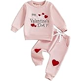 Thorn Tree My First Valentines Day Baby Girl Outfit Long Sleeve Newborn Sweater Pants Fall Winter Clothes Toddler Outfits