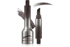 ELESYSY Brow Brush,Brow Fection 4d Eyebrow Pen,Angled Brush & Dip Eyebrow Gel Instant Brow Brush,Liquid Eyebrow Brush,Long Lasting Quick Drying,Hair-like eyebrow pencil, Pressed Wild Brow Pencil (Espresso)
