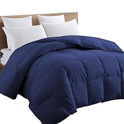 TEXARTIST Queen Navy Blue Comforter, All Season