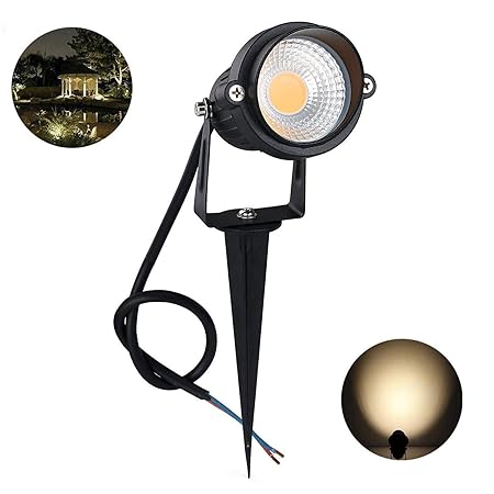 CITRA 6W LED Landscape Spotlight 12w 240V Outdoor Waterproof Path Light Low Voltage Lamp with Spike Stand (Warm White)
