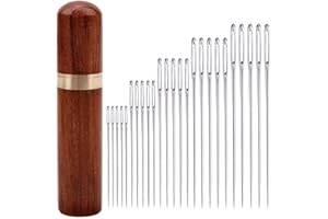 25 Pcs Knitting Needles Set, Aluminum Straight Knitting Needles for Adults, DIY Craft Supplies for Beginners, Arts Crafts & S