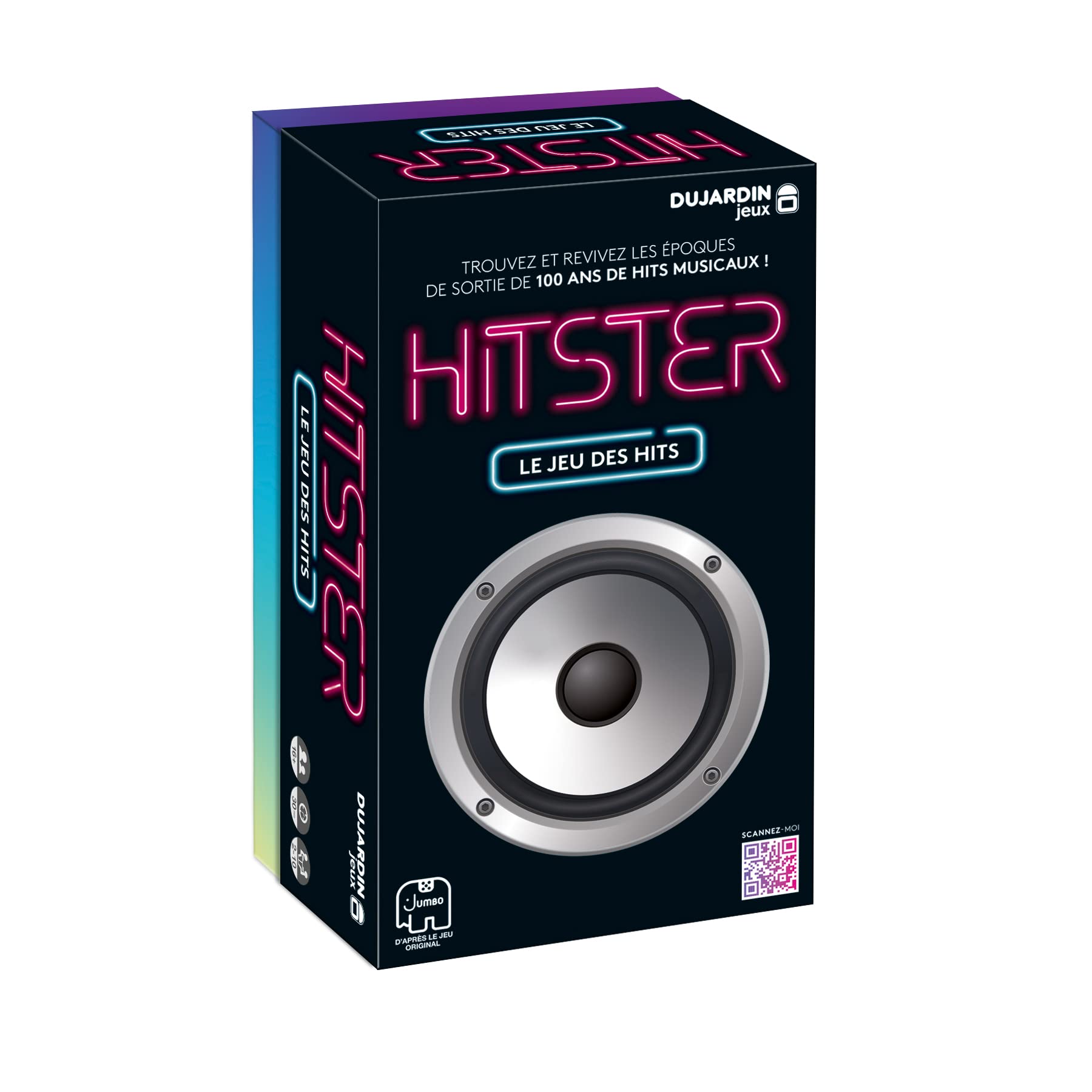 Dujardin Hitster party game, voting game, adult game, discover 100 years of musical hits, to play with family and friends, 2 to 10 players, aged 16 and over, in French