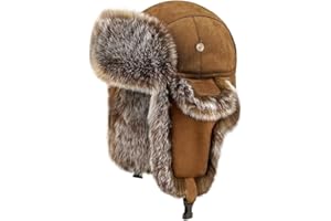 Cool Winter Aviator Hat Men Trapper Hat Women Russia Hat Eskimo Earflap Ushanka Skiing Pilot Hooded Trooper Hat