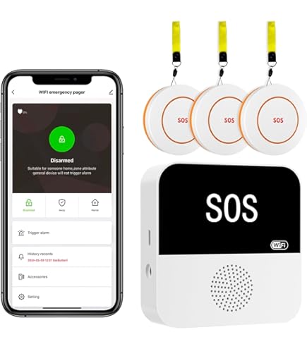 Operitacx Elderly Help Button Call Help Button Wall Mount Call Button