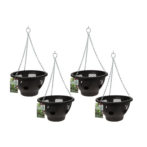 4 x Easy Fill Hanging Baskets (Green) Amazon.co.uk Garden & Outdoors