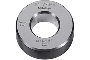 Mitutoyo 177-139 Setting Ring, 25mm Size, 15mm Width, 53mm Outside Diameter, Plus /-1.5Micrometer Accuracy