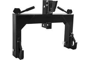 Garvee 3 Point Quick Hitch, Category 1 Tractor Quick Hitch 3000 Lbs Capacity, Quick Hitch Adapter for Category 1 & 2 Tractors