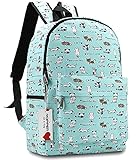 Ropper Lightweight Canvas Cute Pattern Kids School Backpack,15