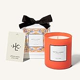 Hotel Lobby Positano Candle – Hand-Poured 9.75oz 100% Soy Wax with Bitter Orange, Cassis Buds, Wisteria, Sandalwood, and Warm Moss – Paraffin-Free, Infused with Essential Oils, 65-Hour Non-Toxic Burn