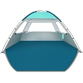 COMMOUDS Beach Tent Sun Shelter for 3/4/6/8 Person, UPF 50+ UV Protection Beach Shade Canopy Tent, Lightweight, Easy Set Up and Carry