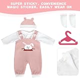 Aolso 14-18 Inch Baby Doll Clothes Hooded Overalls Set with Coat Hanger view 5