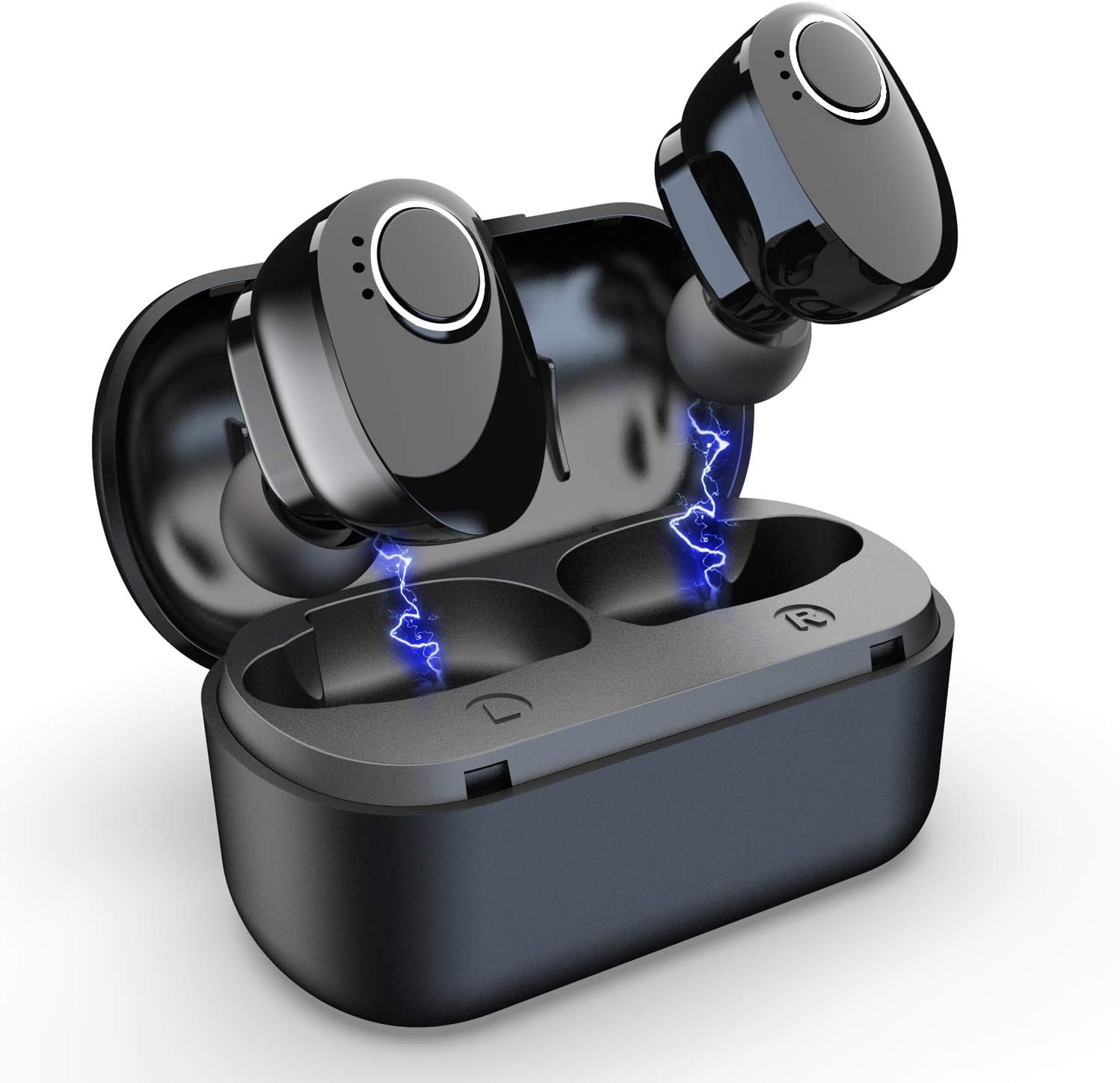 Kelodo Wireless Earbuds with Dual Dynamic Driver, Bluetooth 5.0 in-Ear Headphones, IPX5 Sweatproof, 30 Hours Playtime, Deep Bass + 3D Stereo Hi-Fi Sound Earphones with Mic and Charging Case