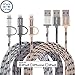 Miger (3Pack) Apple Certified 6.5FT 2 in 1 Lightning and Micro USB Cable Nylon Braided Sync and Charging Cable Cord for iPhone, iPad /iPod and Samsung, Nexus, Nokia, Sony & more