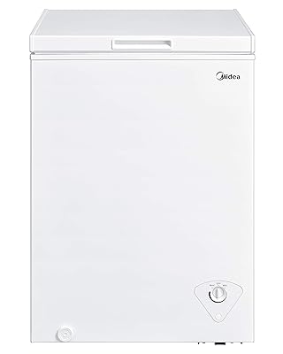Midea MRC04M3AWW Single Door Chest Freezer, 3.5 Cubic Feet