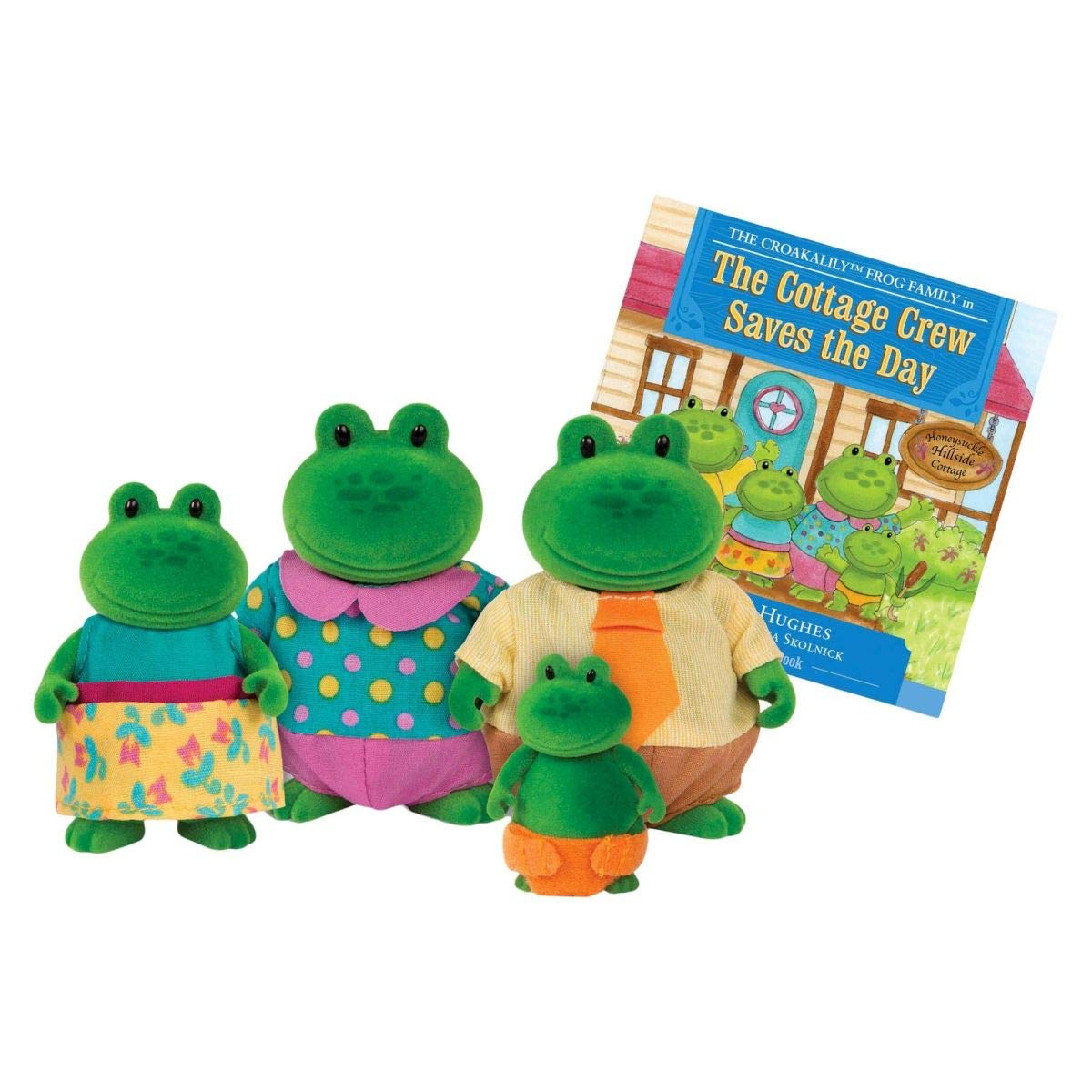 Li’l Woodzeez - Croakalily Frog Family - 5pc Toy Set with Miniature Animal Figurines and Storybook - Animal Toys and Accessories for Kids Age 3+ — image 1