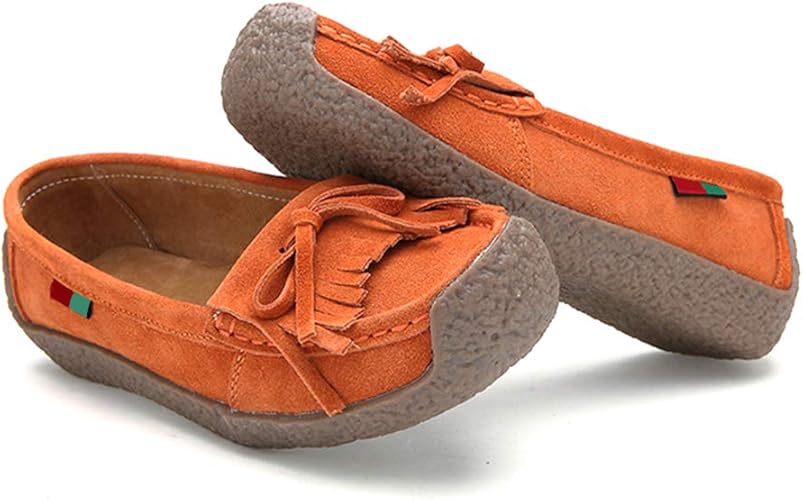 nubuck loafers casual bowknot shoes