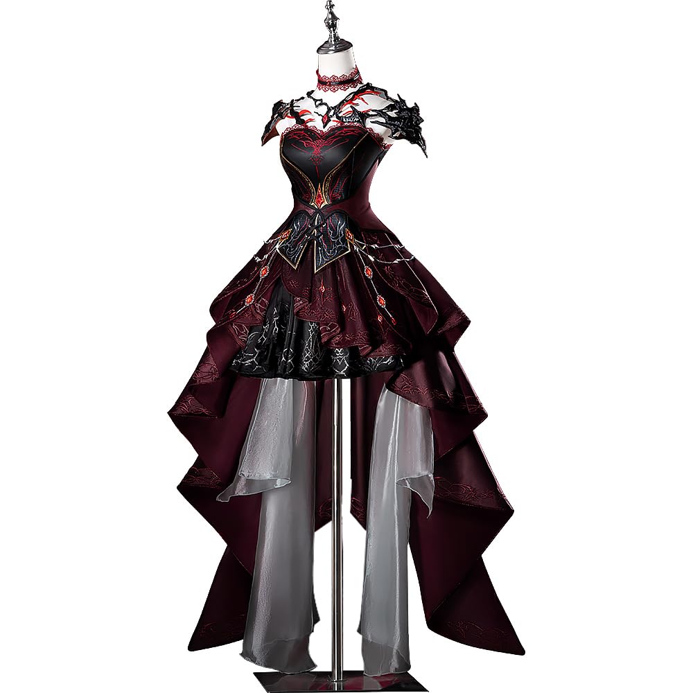Photo 1 of KIRA KIRA Love and Deepspace Abyss Dominator Heroine Cosplay Costume Doki-R Sylus MC Cosplay Costume Halloween Red Dress