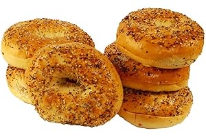 Just Bagels Sliced Everything Bagel, 4 Ounce - 48 per case.