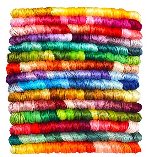 Premium Rainbow Color Embroidery Floss Cross Stitch Threads