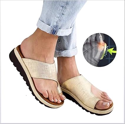 comfy bunion correcting platform sandals