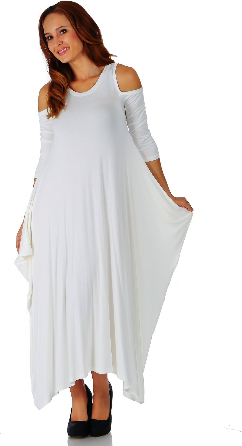 Simply Ravishing Rayon Span Maxi Boho Harem Various Style Dress (Size: Small - 5X)
