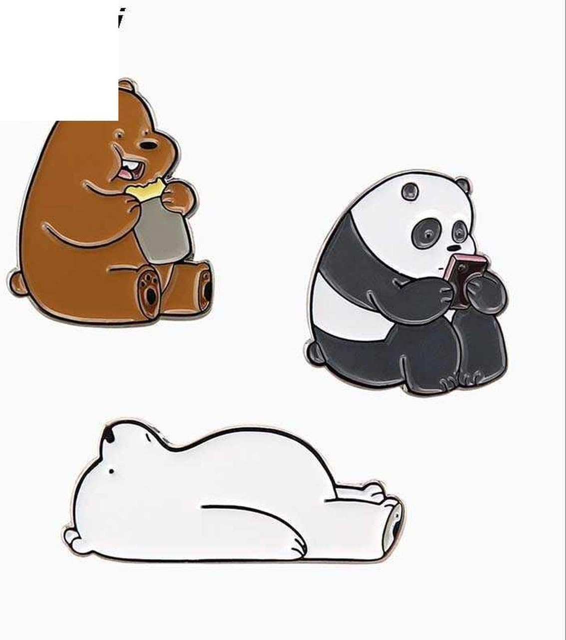 Amazon Com P29393pcs Set We Bare Bears Enamel Pin Brooches Brooch