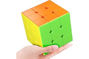 Vdealen Big Size 3x3x3 Stickerless Speed Cube, 3.54inch Smooth Magic Cube for Educational Cube Teaching, Large Puzzle Cube Birthday Party for Kids Teens Adults