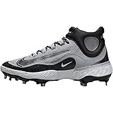 Nike Men and Women's Alpha Huarache Elite 4 Athletic Shoe - Black-Black (9.5)
