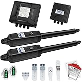 TOPENS A8132 Dual Swing Gate Opener Heavy Duty Automatic Gate Motor for Double Swing Gates Up to 18ft per Arm, Electric Drive
