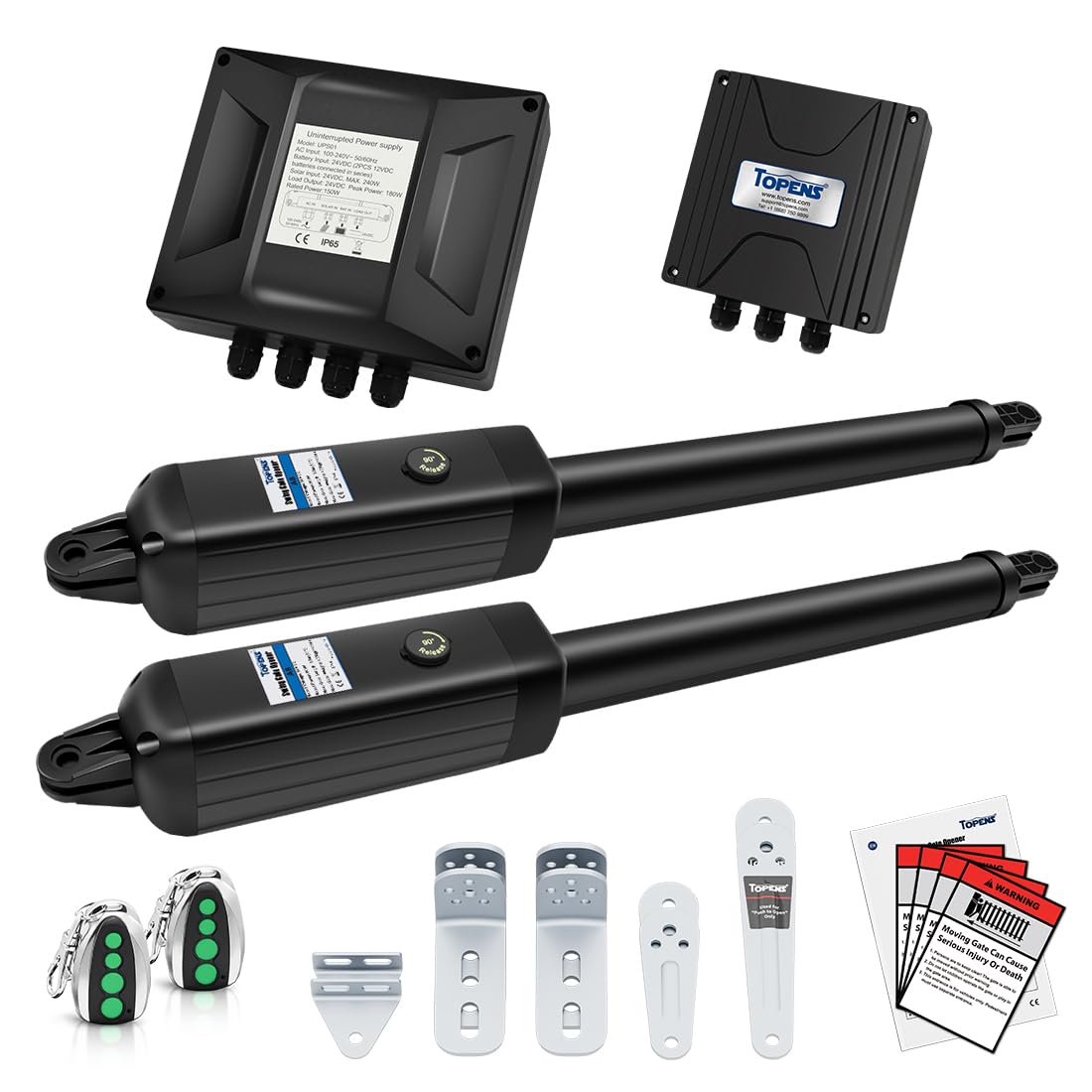 Remote Drive Gate Mua TOPENS A8132 Dual Swing Gate Opener Heavy Duty Automatic Gate Motor ...
