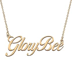 HUAN XUN Customized Custom Simple Any Name Necklace